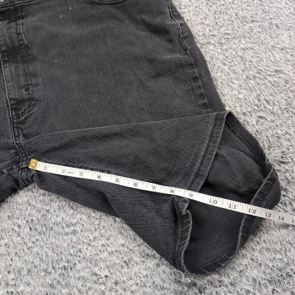 Levi's 505 Shorts Men 44 Black Chore Stretch Streetwear Summer Y2K Casual Denim - Picture 7 of 9